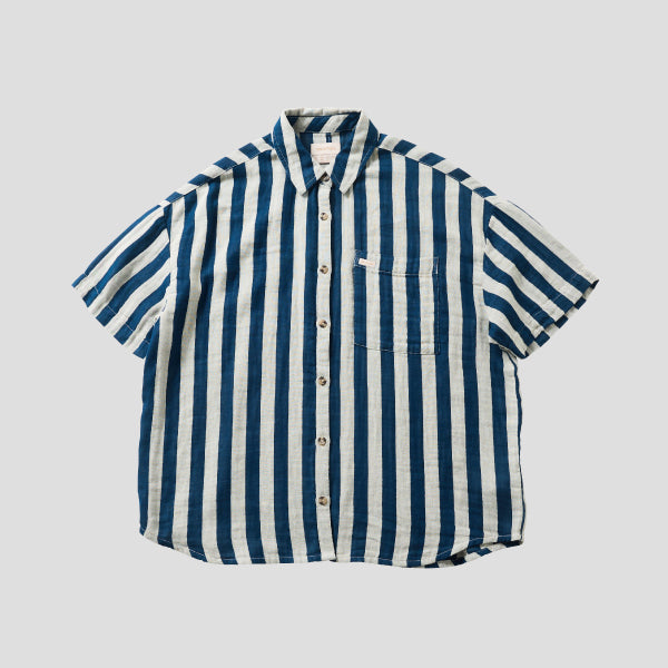 BRIXTON MYKONOS STRIPE BF S/S WOVEN