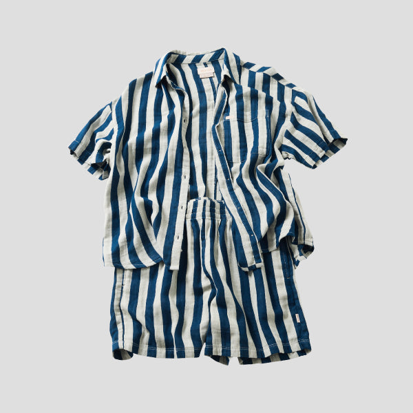 BRIXTON MYKONOS STRIPE BF S/S WOVEN