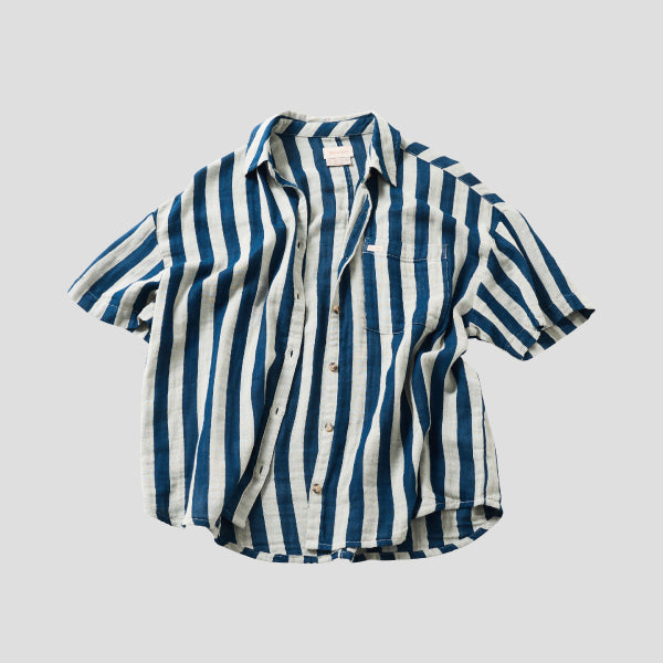 BRIXTON MYKONOS STRIPE BF S/S WOVEN