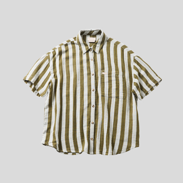 BRIXTON MYKONOS STRIPE BF S/S WOVEN