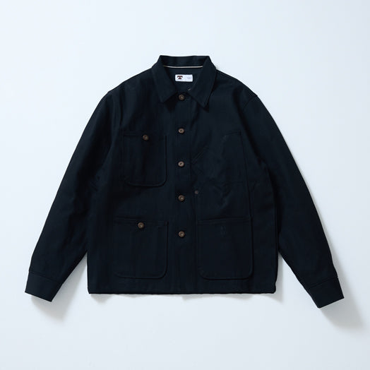 TELLASON 13.5oz BLACK SELVEDGE COVERALL JACKET