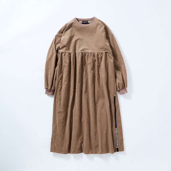 THOUSAND MILE LONG SLEEVE DRESS21W CORDUROY