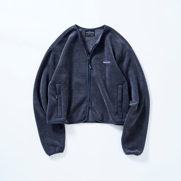 THOUSAND MILE KNIT FREECE ZIP CARDIGAN